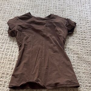 SKIMS Chocolate Short Sleeve Tee